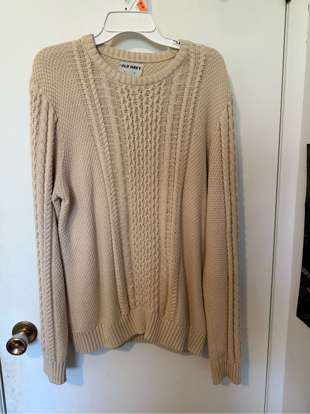Cable knit sweater